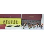 A large collection of military figures including Britains Deetail and three boxed sets including U.