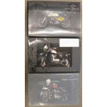 Three Minichamps model motorcycles; BSA,