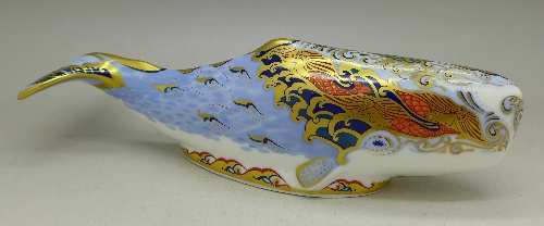 A Royal Crown Derby paperweight, Oceanic Whale, - Image 2 of 4