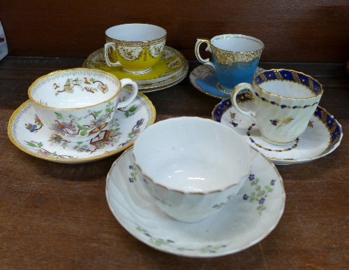 A Flight, Barr and Barr cup and saucer, early 19th Century, an early tea bowl and saucer,