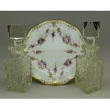 A Royal Crown Derby Royal Antoinette tea plate,