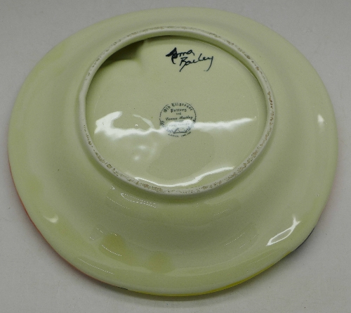 A Lorna Bailey Art Deco style bowl with lady, - Image 2 of 2