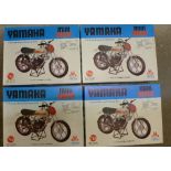 Four Hales 1/12 scale Yamaha mini racer kits,