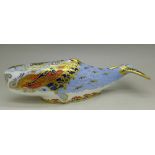 A Royal Crown Derby paperweight, Oceanic Whale,