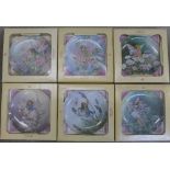 A set of six Heinrich of Germany fairy plates,