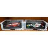 Two model racing cars,