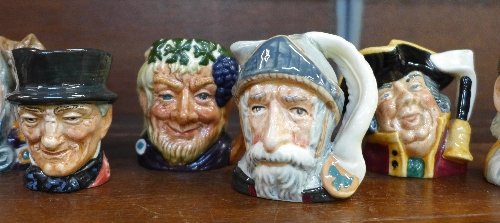 Eleven miniature Royal Doulton character jugs - Image 3 of 4