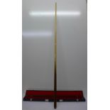 A Stuart Surridge snooker cue,