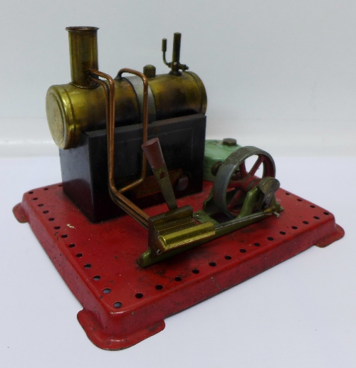 A Mamod static steam engine