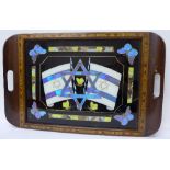 A Jewish butterfly wing tray,