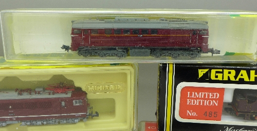 Six N gauge model locomotives; Peco Jubilee, Graham Farish No. - Image 3 of 3