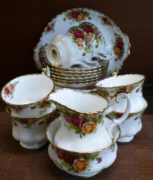 A Royal Albert Old Country Roses tea set,