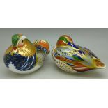 Two Royal Crown Derby paperweights,