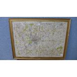 A 1940 WWII revision Ordnance Survey of Nottingham,
