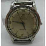 A stainless steel Omega Seamaster Chronometre Fully Certified bumper automatic wristwatch,