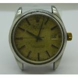 A stainless steel Rolex Oyster Perpetual Date Chronometer wristwatch, marked 1500/D365175, working.