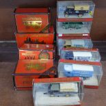 Eleven boxed Matchbox Models of Yesteryear Steam Engines, etc.