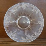 A Czecho-Slovakia opalescent glass dish,