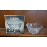 A 1960's Littala Kuura bowl with original box,