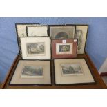 Assorted 19th Century engravings