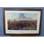 Two military prints, The Battle of Iandhlwana and The Battle of Rorkes Drift,