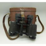 A pair of binoculars, cased, Carl Muller, Berlin,