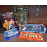 A Solido L'age d'or five vehicle set, Scalextric Range Rover, Star Wars model set,