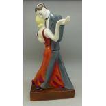A Royal Worcester figure, Art Deco, The Dancers,