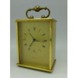 A Swiza 8 day carriage clock