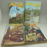 A collection of 1940's Meccano magazines,