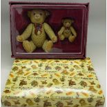 Two Steiff Millennium Bear limited figurines, The Steiff Collection by Enesco,