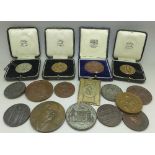 Sixteen medallions; sport and commemorative, mainly 1930's,