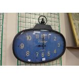 A London Vintage oval wall clock