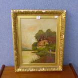 A cottage scene,