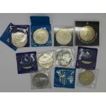 A Victorian 1897 crown and other commemorative coins