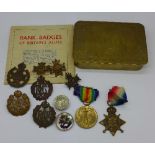 A pair of WWI medals to 99843, Dvr. J.E. Pick R.F.A.