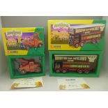 Two Corgi Classics Showmans Range vehicles,