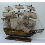 A model of a tall masted ship Navio Espaňola, c.