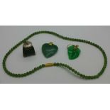 A jade necklace,