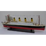 A model of the ocean liner Titanic,