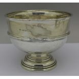 A silver bowl, by Zimmerman, Birmingham hallmark, a/f,