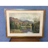William Dalglish (1860-1909), highland landscape, watercolour,