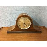 A George V mantel clock with chiming movement