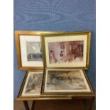 Four Sir William Russell Flint prints,