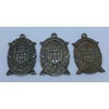 Two Scottish silver fobs, Cowal Forward,