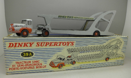 A Dinky Supertoys 39A Car Transporter, boxed,