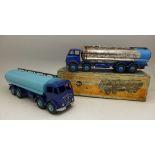 Two Dinky Supertoys 504 Foden 14-Ton Tankers, one re-painted,