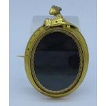 A Victorian mourning brooch