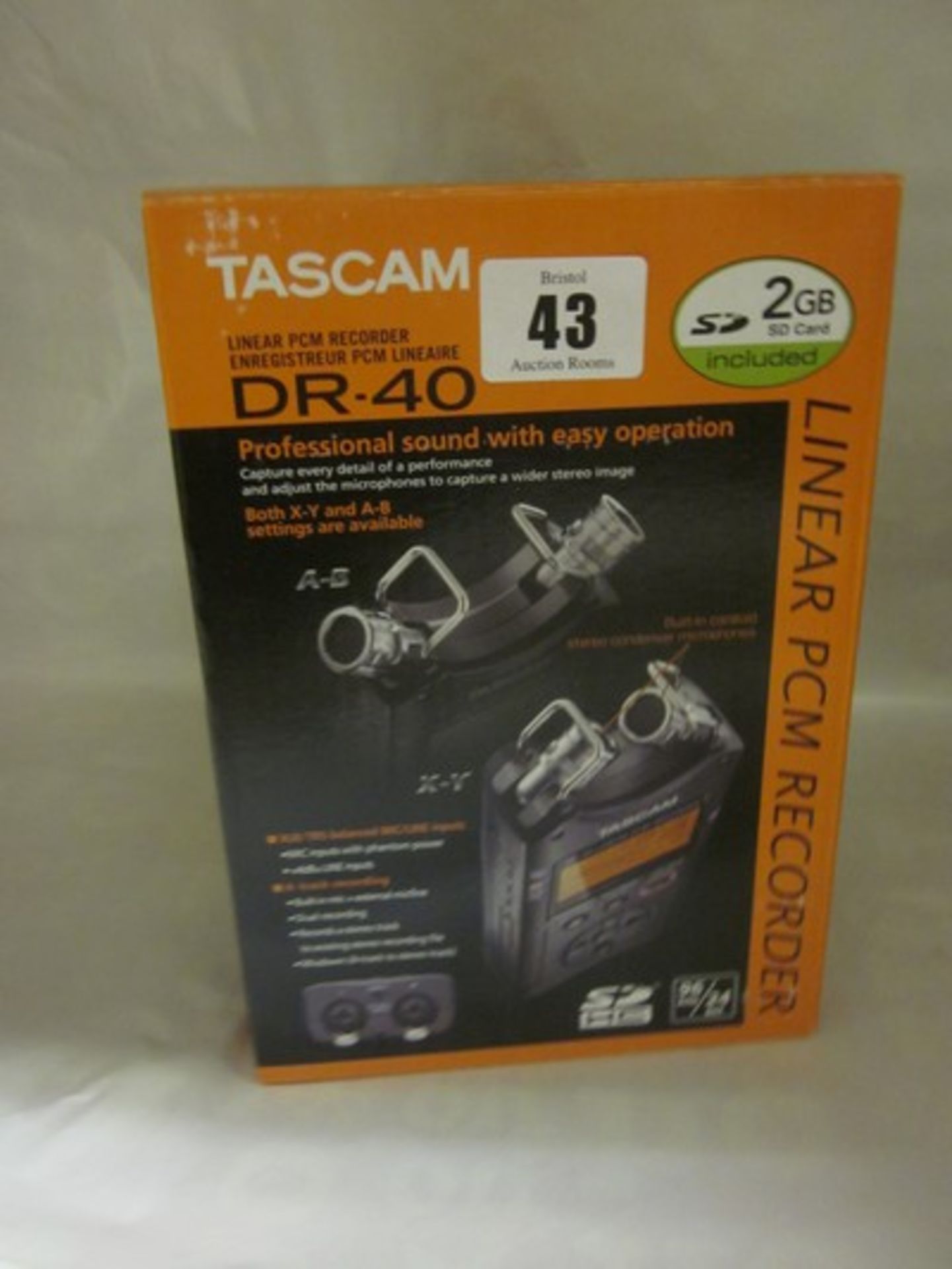 *A Tascam linear pcm recorder DR-40 (Boxed as new).Payment and collection by 5pm Friday 15th