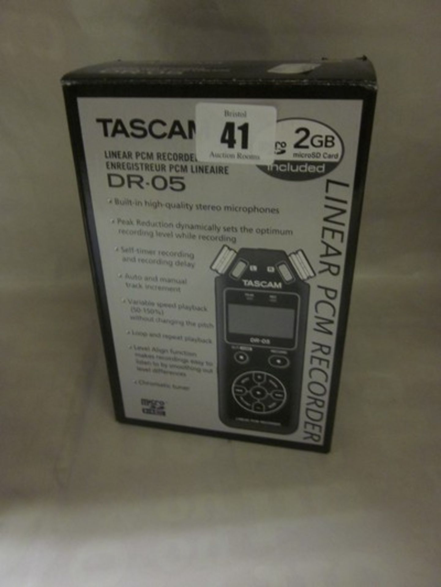 *A Tascam linear pcm recorder DR-05 (Boxed as new).Payment and collection by 5pm Friday 15th